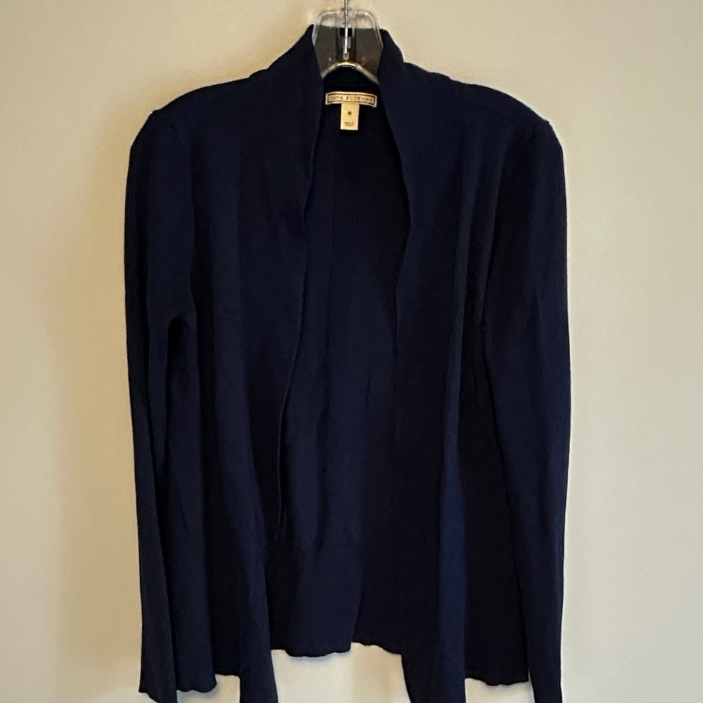 Navy Blue Cardigan Dana Buchman size medium